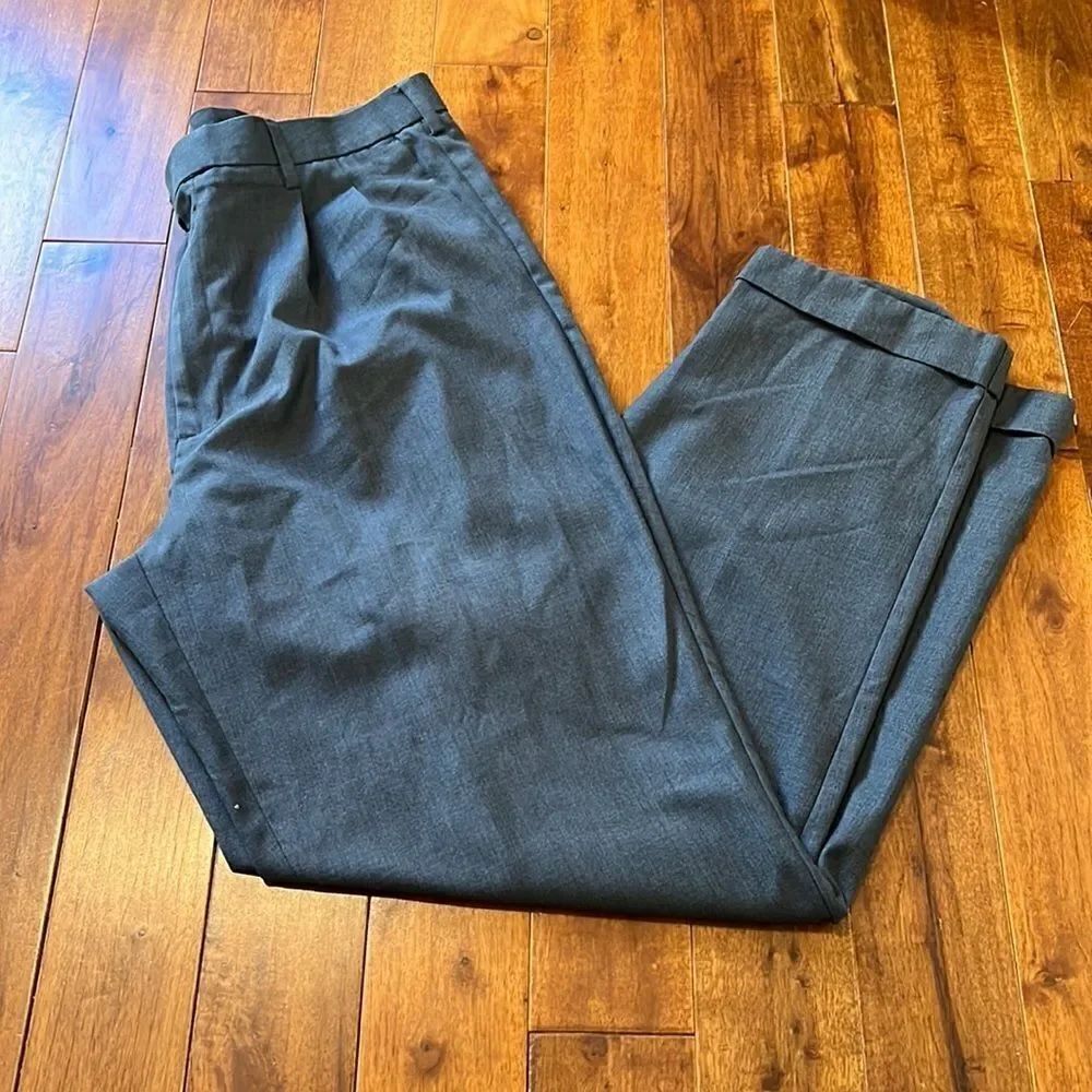 Mens Savane Gray Dress Slacks Chinos
